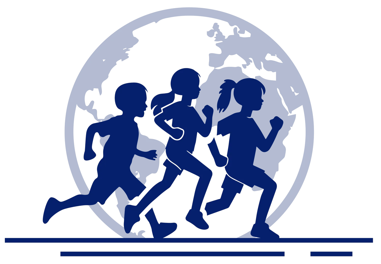 42.195 für Kinder – eine globale Laufinitiative – Logo