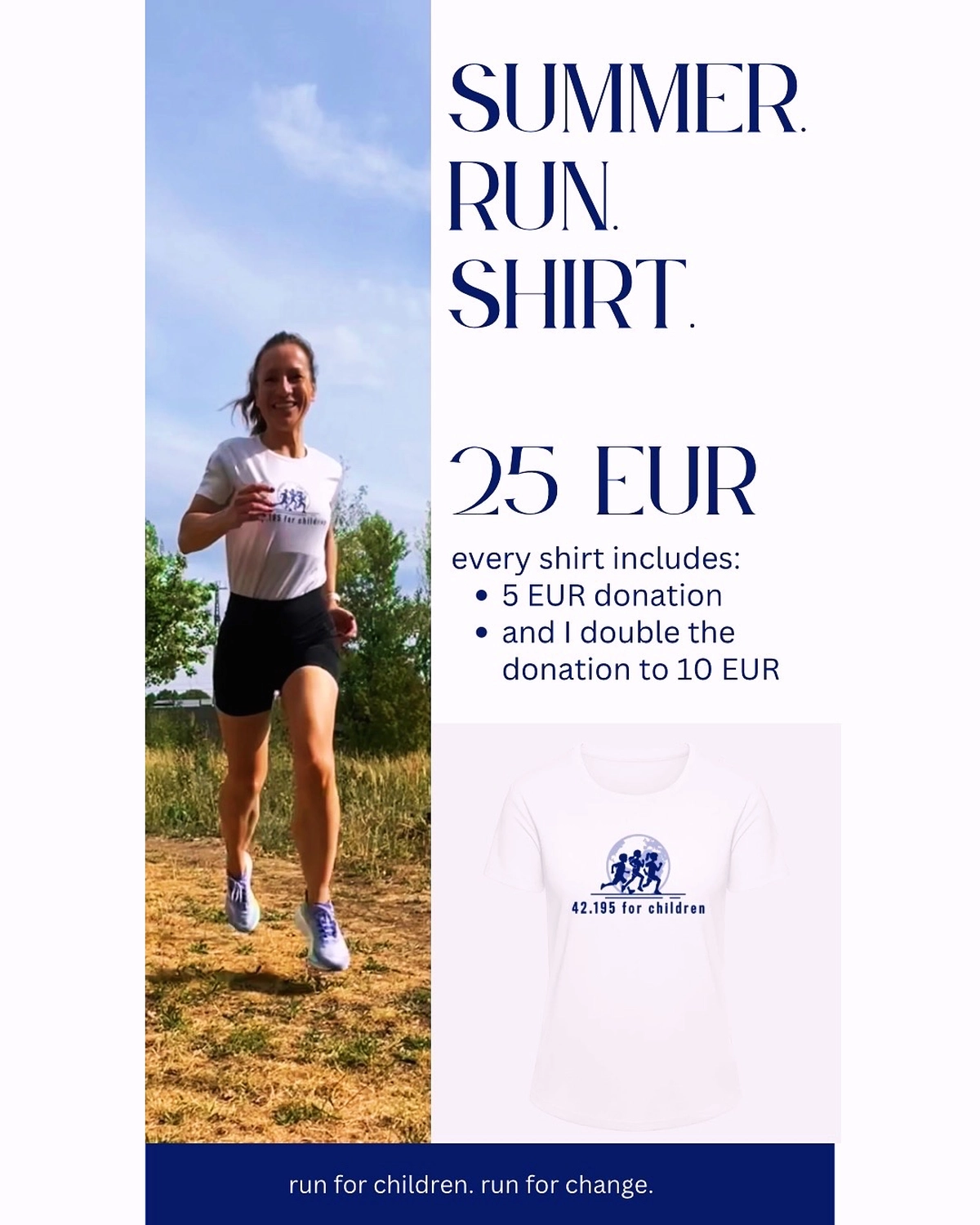 42.195 for Children - a global running initiative - girl running